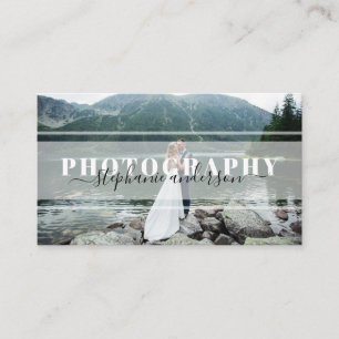 Carte De Visite Photographie simple minimale