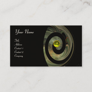 Carte De Visite PHOTON SWIRL GEM MONOGRAM noir violet jaune