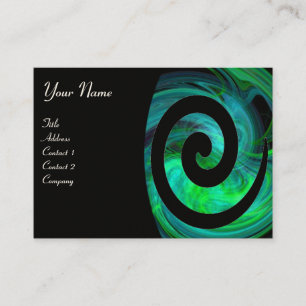 Carte De Visite PHOTON SWIRL vert noir