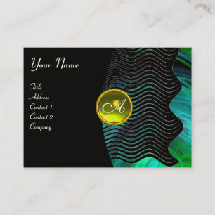 Carte De Visite PHOTON WAVES GEM monogramme vibrant