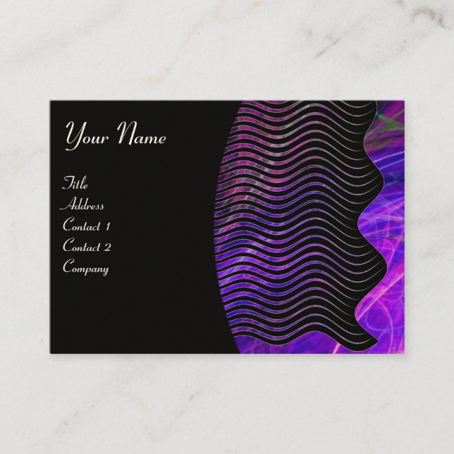 Carte De Visite PHOTON WAVES monogramme vibrant (Devant)