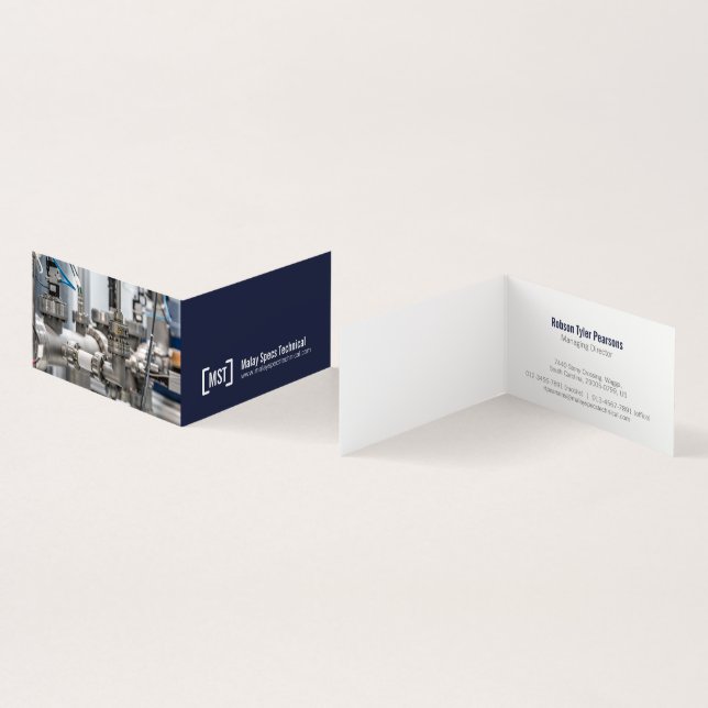 Carte De Visite Photos professionnelles bleu-foncé et du blanc (Intérieur et extérieur)