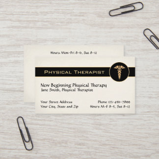 Carte De Visite Physical Therapist Therapy Business Cards
