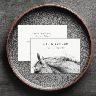 Carte De Visite Physiothérapeute moderne de chiropraticien équin