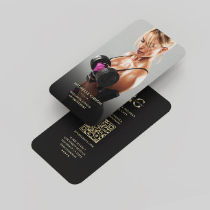 Carte De Visite Physique nutritionniste moderne Wellness Coach Pho