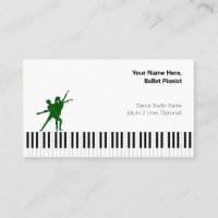 Pianiste de ballet blanc Deep Green I PDD