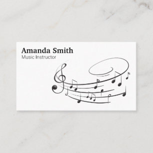 Carte De Visite Pianiste   Instructeur de musique