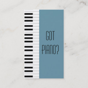 Carte De Visite Pianiste Piano Player Enseignant Musique Studio Mu