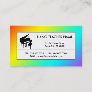 Carte De Visite piano