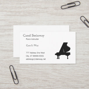 Carte De Visite Piano