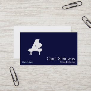 Carte De Visite Piano
