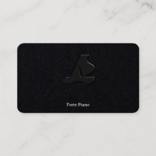 Carte De Visite Piano à queue noir