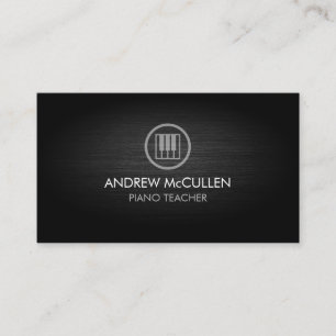 Carte De Visite Piano Enseignant Musique Musicien