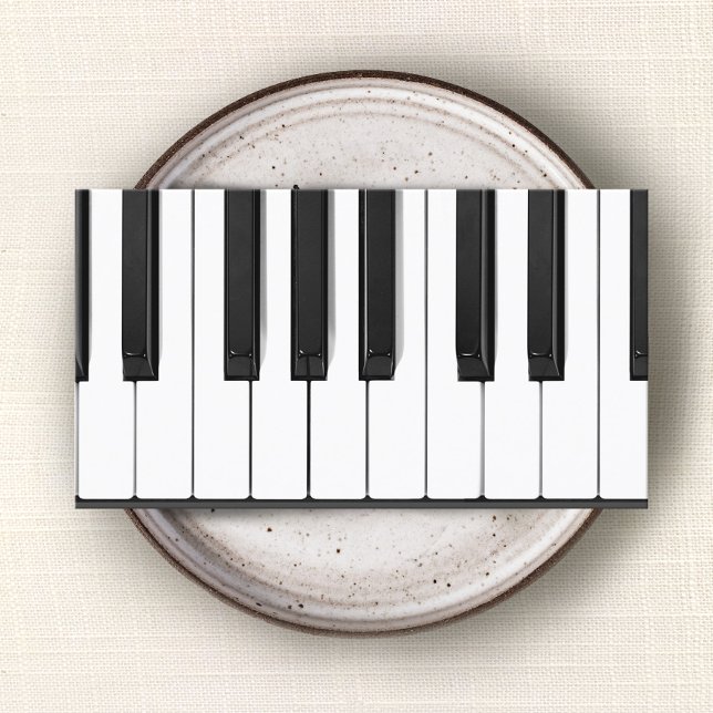 Carte De Visite Piano Keys Piano Enseignant (Créateur téléchargé)