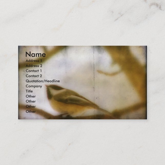 Carte De Visite Pickadee (Devant)