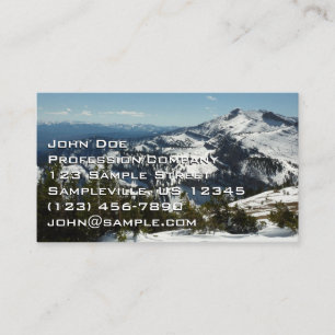 Carte De Visite Pics neigeux du Grand Teton
