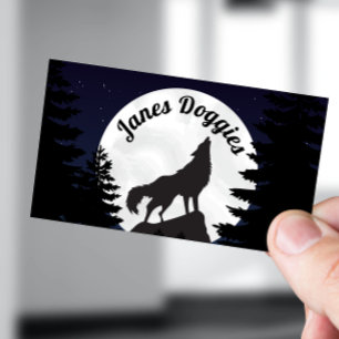 Carte De Visite Pièce assise chien marche