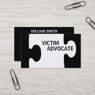 Carte De Visite Pièce du puzzle Victime Advocate