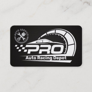 Carte De Visite Pièces d'auto de course Services   Technicien