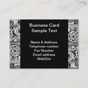 Carte De Visite Pièces de machines métalliques soudées ensemble