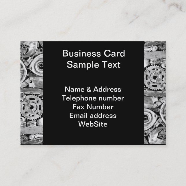 Carte De Visite Pièces de machines métalliques soudées ensemble (Devant)