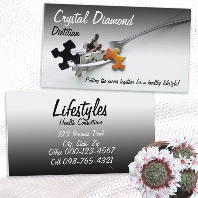 Carte De Visite Pièces De Puzzle Sur La Fourche Professionnel De L (Créateur téléchargé)