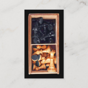 Carte de visite Pièces d'échecs
