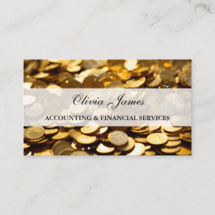 Carte De Visite Pièces d'or Finances Investissement et comptabilit