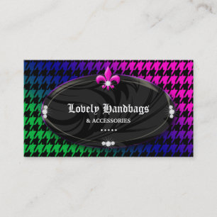 Carte De Visite Pied-de-poule Fleur de lis Jewelry BPG de mode