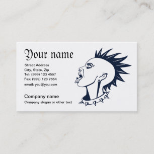 Carte de visite piercing punk