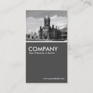 Carte De Visite Pierhead Building, Cardiff Bay - 70pc Grey