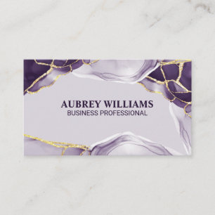 Carte De Visite Pierre de marbre violet