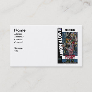 CARTE DE VISITE PIGGIE POLITIQUE