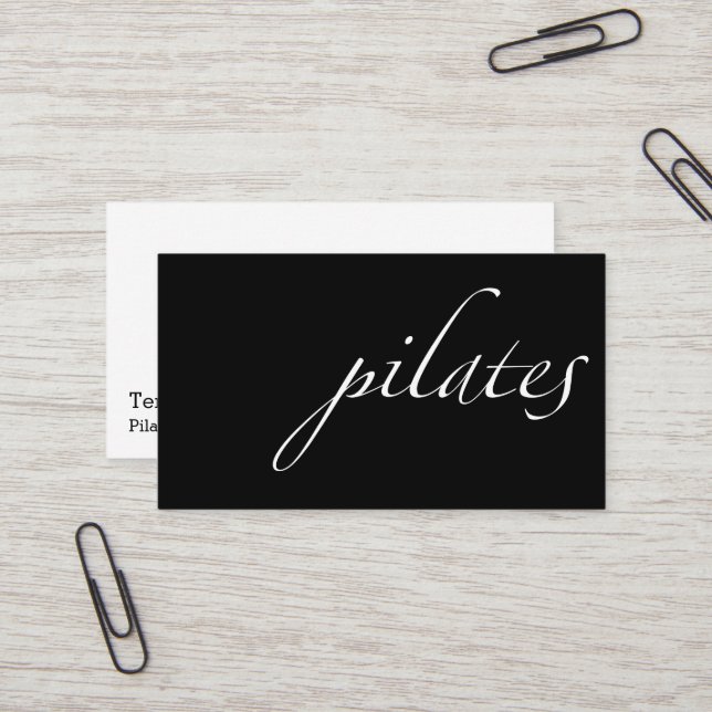 Carte De Visite Pilates (Devant/Arrière en situation)
