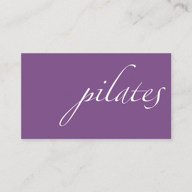 Carte De Visite Pilates (Devant)