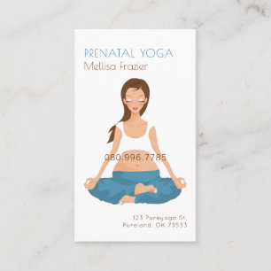 Carte De Visite Pilates de Yoga prénatal Business/Instructeur