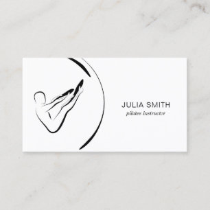 Carte De Visite Pilates Instructeur Pilates Pilates Rocker Pose