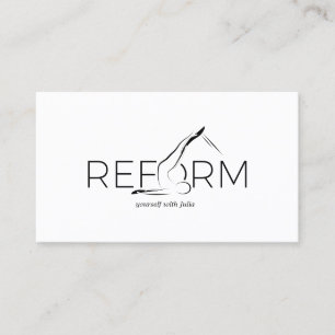 Carte De Visite Pilates instructeur Pilates Réforme