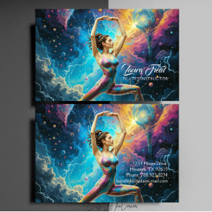 Carte De Visite Pilates Yoga Instructeur Cosmos