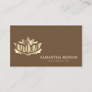 Carte De Visite Pilates Yoga Instructeur Professeur Lotus