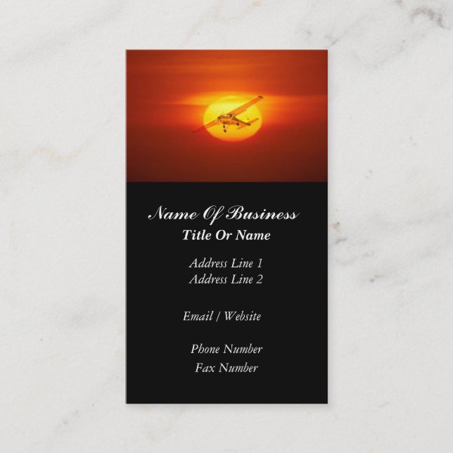 Carte de visite pilote (Devant)