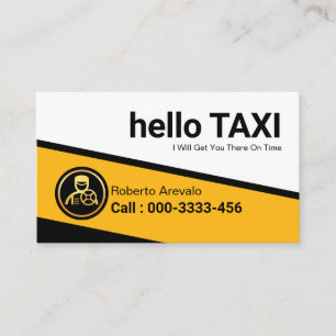 Carte De Visite Pilote de cabine triangle professionnel de taxi ja