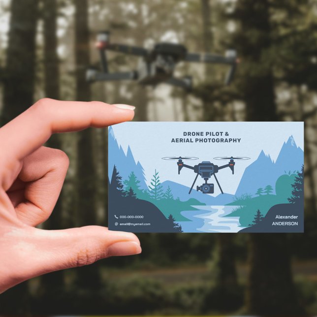 Carte De Visite Pilote de drone (Drone Pilot Business Card)
