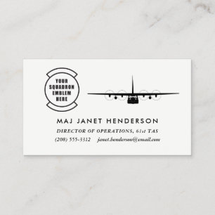 Carte De Visite Pilote de professionnel de la correction C-130