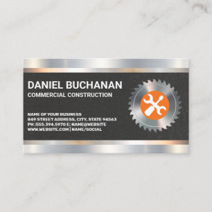 Carte De Visite Pilote de vis à vis à vis circulaire   Découpe mét