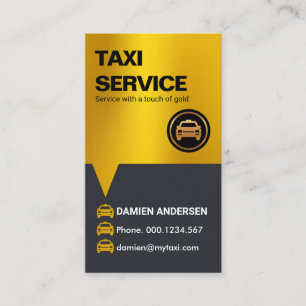 Carte De Visite Pilote des icônes de taxi pour la boîte vocale e
