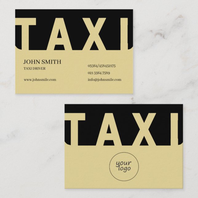 Carte De Visite Pilote EliteTaxi (Devant / Derrière)
