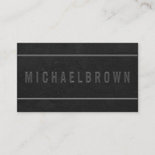 Carte De Visite Pilote noir minimaliste simple