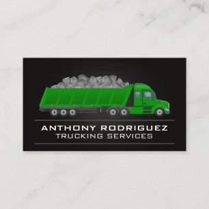 Carte De Visite Pilote semi-vert   Transport logistique