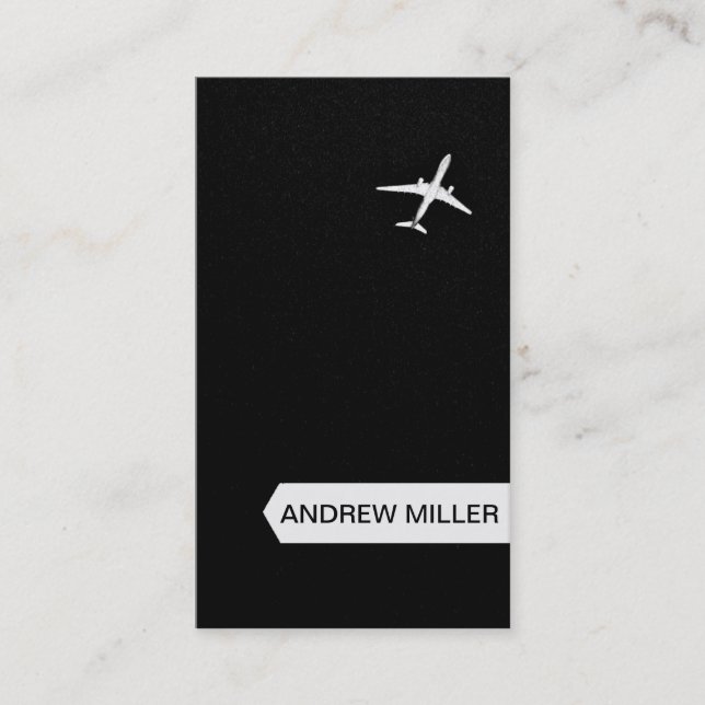 Carte De Visite Piloter loin l'avion de haute altitude de | (Devant)